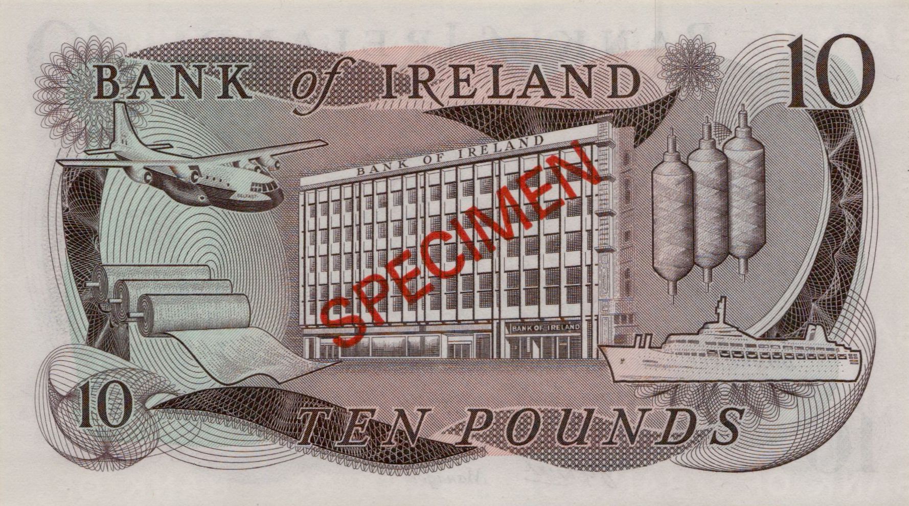 Ireland 10 1971 UNC P-63/sb [Specimen]
